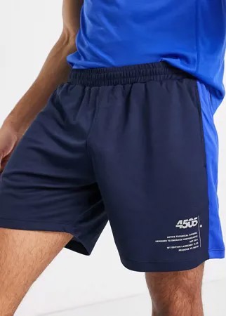 Узкие спортивные шорты с карманом ASOS 4505-Голубой