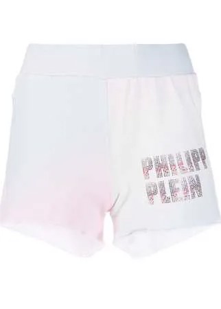 Philipp Plein шорты с логотипом и кристаллами