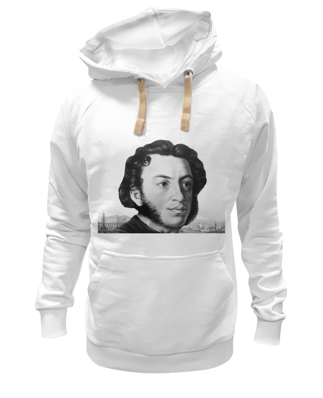 Худи Printio Pushкин белое 2XL