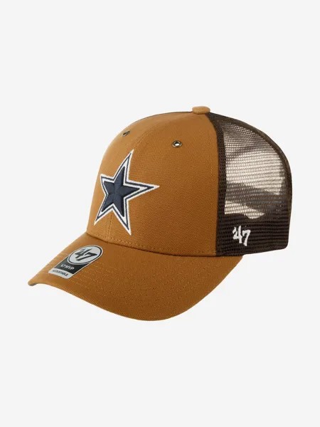 Бейсболка с сеточкой 47 BRAND Carhartt collab Dallas Cowboys NFL (коричневый), Коричневый