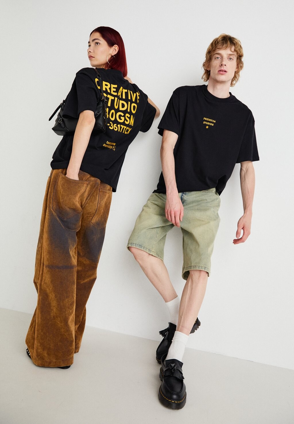 Футболка с принтом Jprblaharvey Info Tee Crew Neck Unisex Jack & Jones, черная