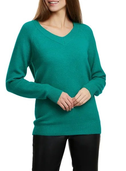 Пуловер женский oodji 63807333 зеленый L