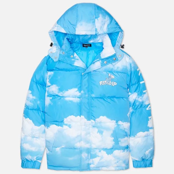 Мужской пуховик Ripndip Heaven And Hell Puffer голубой, Размер M