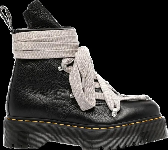 Ботинки Dr. Martens x Rick Owens 1460 Quad Leather Sole Pentagram Jumbo Lace Boot Black, черный
