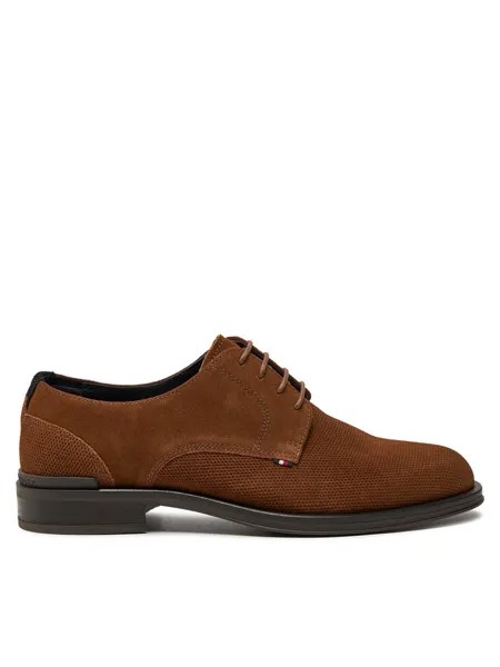 Полуботинки Core Hilfiger Textured Sde Shoe Tommy Hilfiger, коричневый