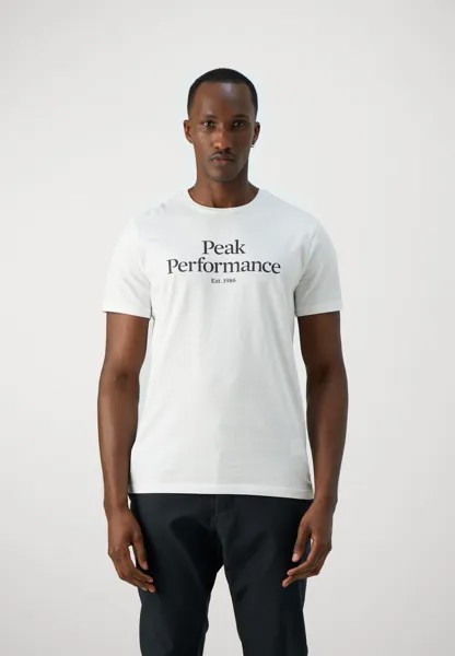 Футболка с принтом Original Tee Peak Performance, цвет offwhite/black