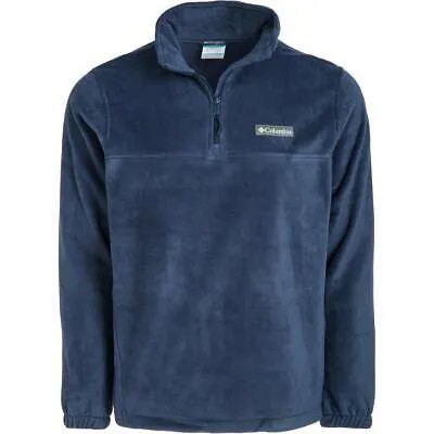 Columbia Mens Steens Mountain Navy Fleece 1/4 Zip Pullover Outerwear M BHFO 8192
