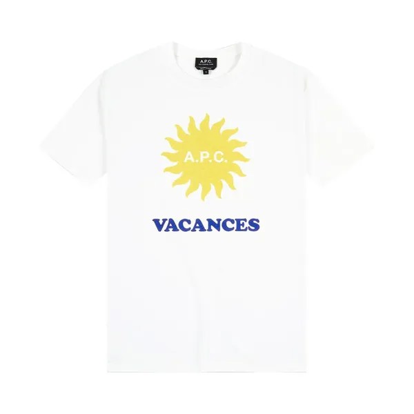 Футболка A.P.C. Vacances T-Shirt White, белый