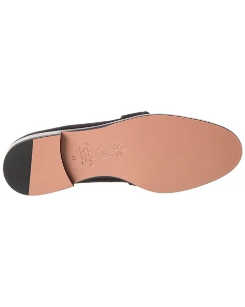 Замшевые лоферы Aquazzura Martin, черный