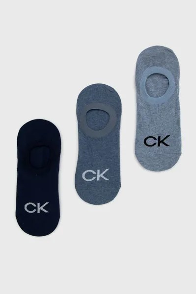 Носки (3 пары) Calvin Klein, темно-синий