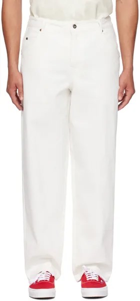 Белые мешковатые джинсы Dime