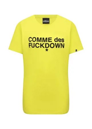 Хлопковая футболка Comme des Fuckdown