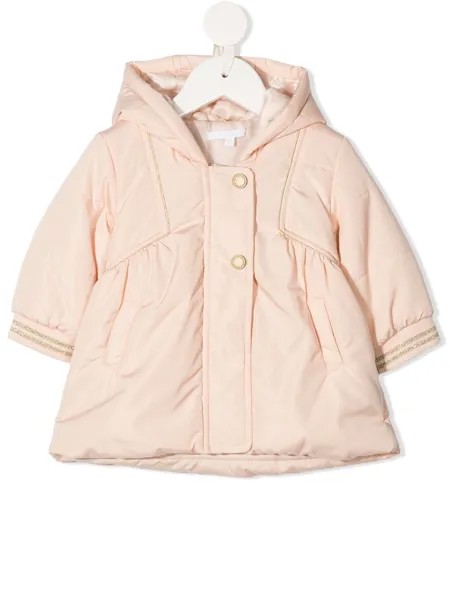 Chloé Kids пуховик с капюшоном