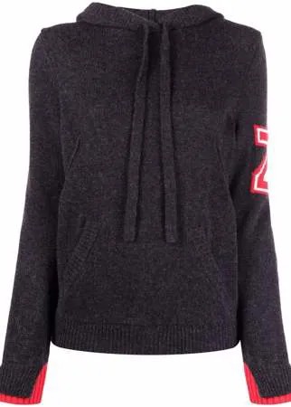 Zadig&Voltaire кашемировое худи с нашивкой-логотипом