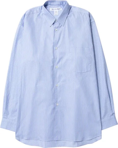 Рубашка Comme des Garçons SHIRT Stripe Oversize Long-Sleeve Shirt 'Blue', синий
