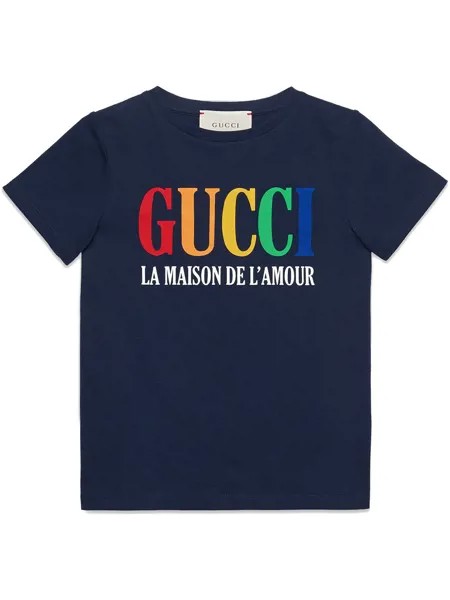 Gucci Kids футболка с принтом Gucci