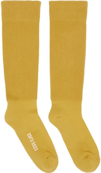 Желтые толстые носки Rick Owens