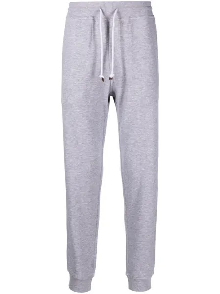 Brunello Cucinelli спортивные брюки с кулиской, серый