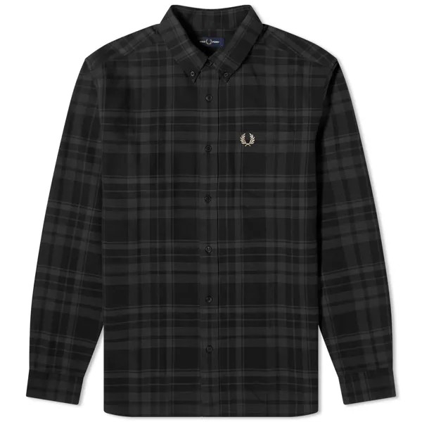 Рубашка Fred Perry Twill Tartan, черный