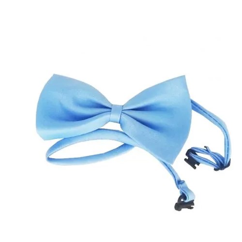Карнавальный галстук бабочка, цвет нежно-голубой 10,5x7 см