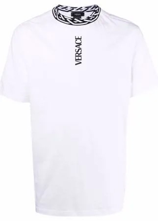 Versace футболка с узором La Greca
