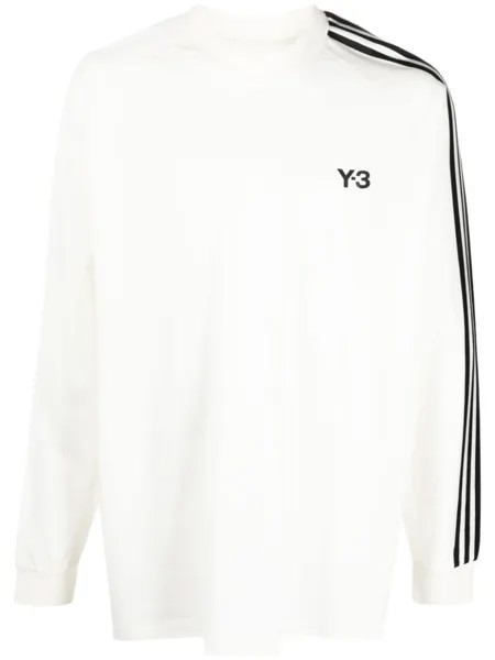 Y-3 футболка с длинными рукавами, белый