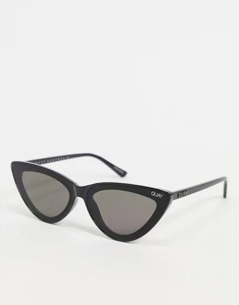 Черные солнцезащитные очки в оправе «кошачий глаз» Quay Flex-Черный