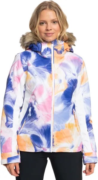 Куртка Jet Ski Snow Jacket Roxy, цвет Bright White Pansy Pansy