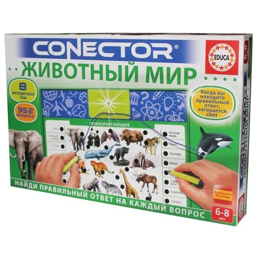 Настольная игра Educa Электровикторина Животный мир 17484