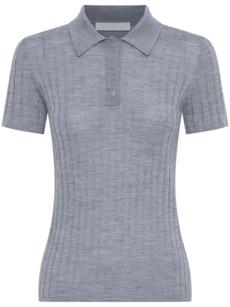 Рубашка поло из шерсти мериноса Dion Lee, серый