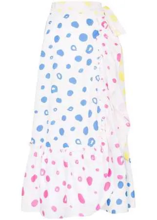 Mira Mikati юбка в горох с запахом