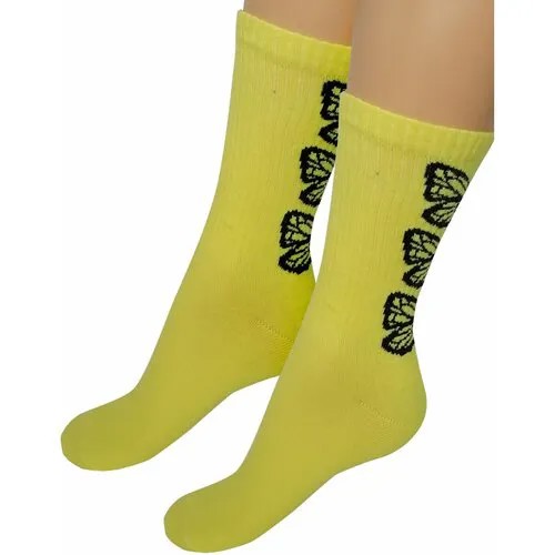 Женские носки Touch, размер 23/25, желтый