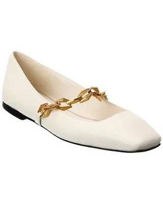 Jimmy Choo Diamond Tilda Женские кожаные туфли на плоской подошве