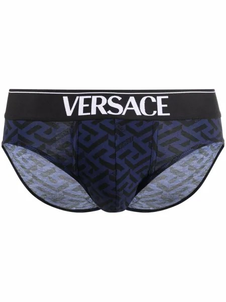 Versace трусы-брифы с узором Greca