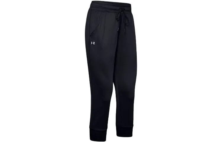 Женские трикотажные спортивные штаны Under Armour, цвет Black