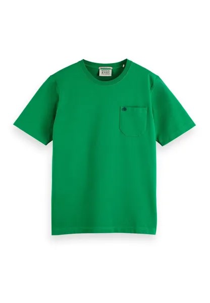 Базовая футболка POCKET CREWNECK Scotch & Soda, цвет grün