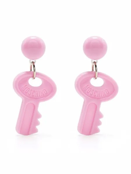 Moschino серьги-клипсы Key