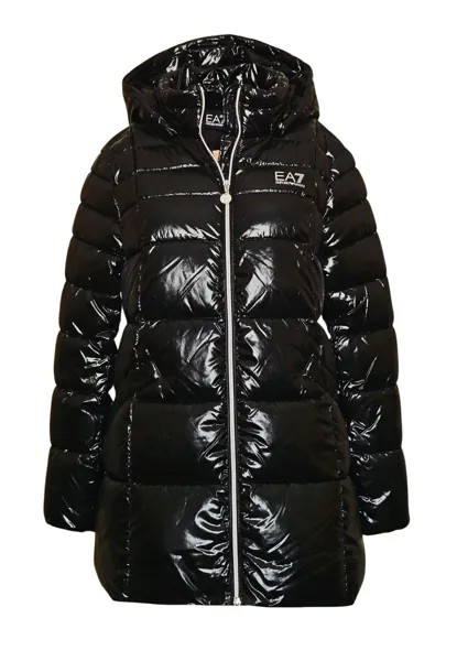 Зимнее пальто Abnehmbarer Kapuze EA7 Emporio Armani, цвет schwarz