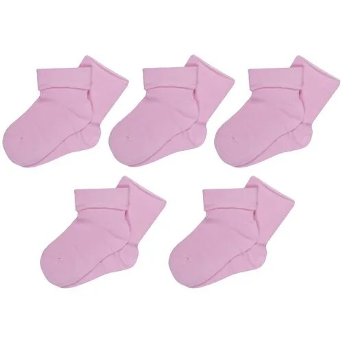 Носки RuSocks 5 пар, размер 10-12, розовый