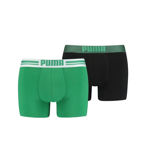 Боксеры Puma Boxershort 2 шт, зеленый