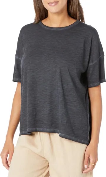 Свободная футболка с круглым вырезом Eileen Fisher, цвет Nocturne