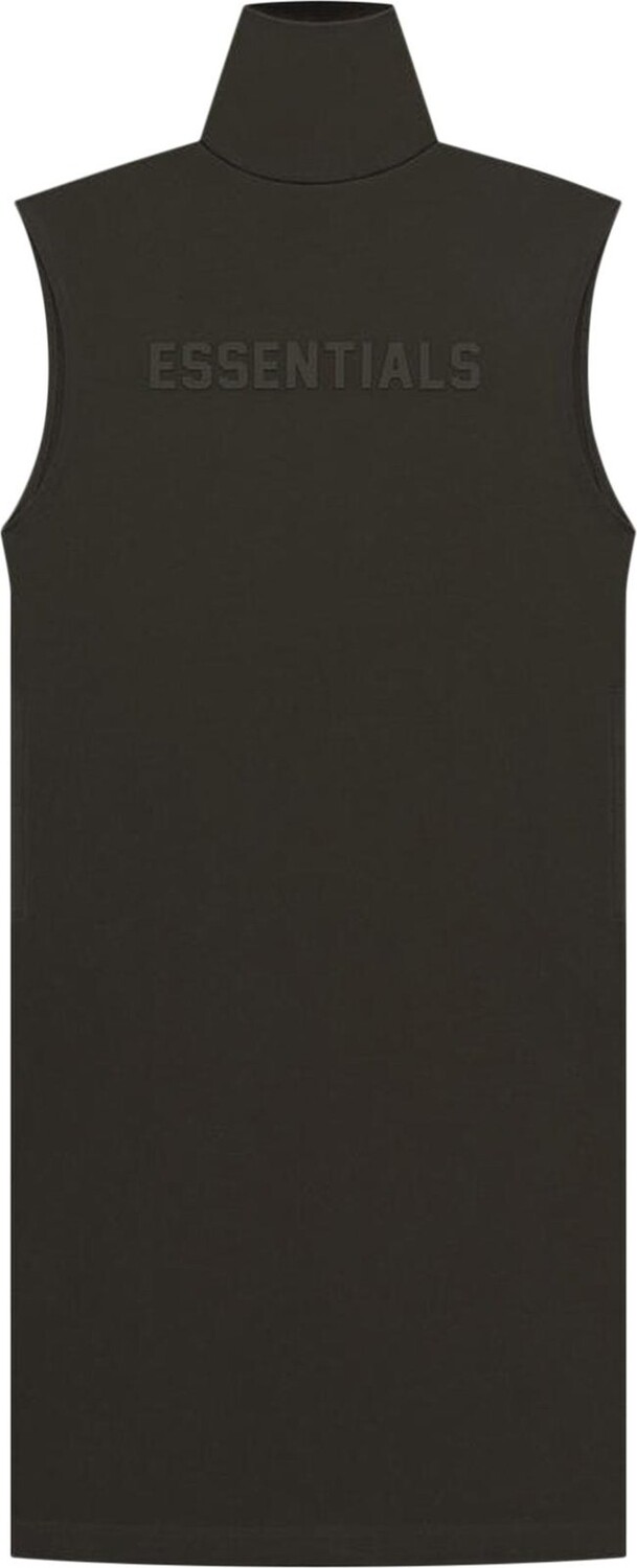 Футболка Fear of God Essentials Sleeveless T-Shirt Dress Off Black, черный