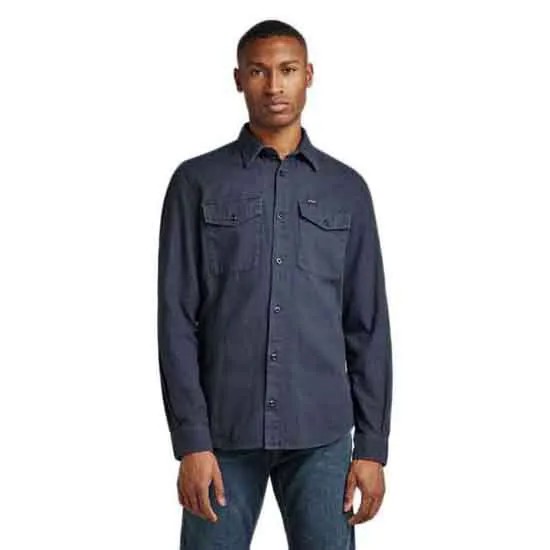 Рубашка с длинным рукавом G-Star Marine Slim D20165-7647, синий