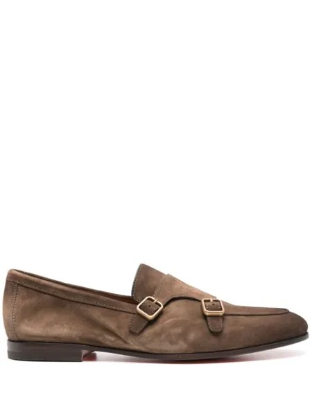 Santoni туфли монки, коричневый