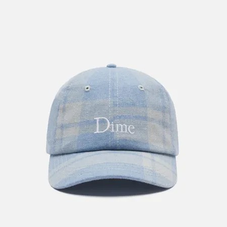 Кепка Dime Dime Classic Logo Plaid, цвет голубой