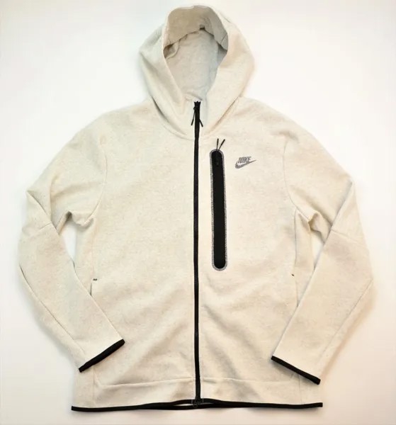 Толстовка Nike Tech Fleece Full-Zip Hoodie Mens Sizes DR9150-100 Jacket Grey Heather New