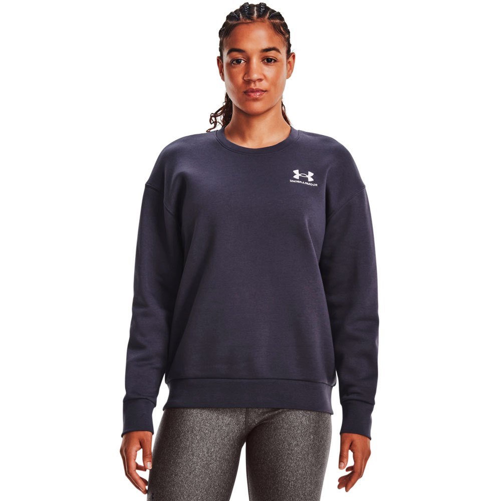 Толстовка Under Armour Essential Fleece Crew, фиолетовый