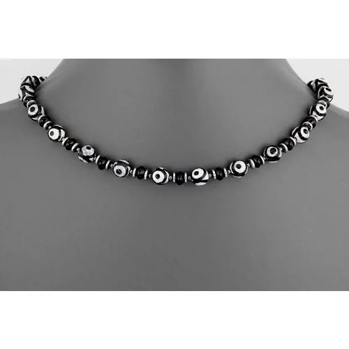 Бусы Minera, оникс, агат, длина 42 см