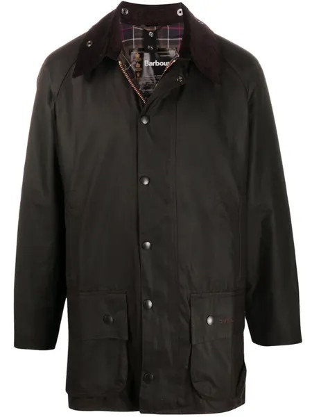 Barbour пальто Beaufort на кнопках, зеленый