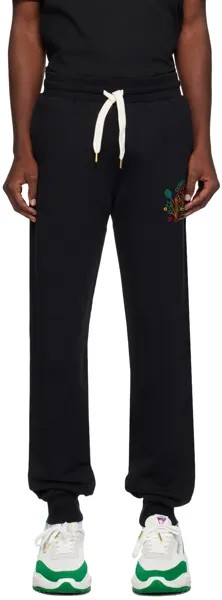 Черные спортивные штаны Casablanca с радужным карандашом Temple